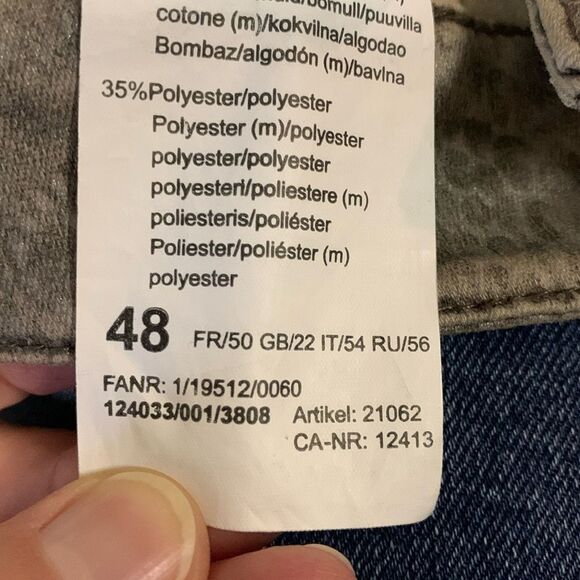 Basler Julienne European Tan Cotton Snake Print High Rise Skinny Jean Size 18 - Picture 8 of 16